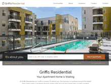 Tablet Screenshot of griffisresidential.com